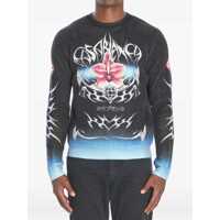 Pulovere Sweater With Blades Print Barbati