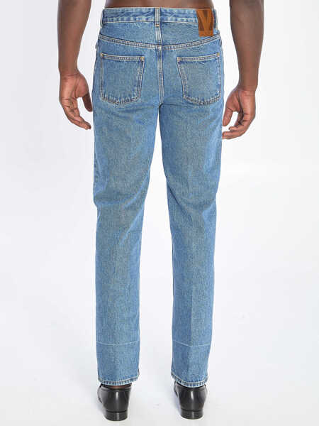 Blugi Valentino Garavani Chez Valentino Denim Pants BLUE Barbati (BM 19234625) 4