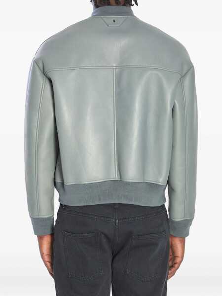 Bomber jacket Salvatore Santoro Bomber Jacket In Plong Nappa Leather GREY Barbati (BM 19234628) 5