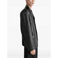 Jachete LEMAIRE pentru Barbati - Jachete LEMAIRE Leather Single Breasted Jacket BLACK Barbati (BM 19234646) - B-mall.ro
