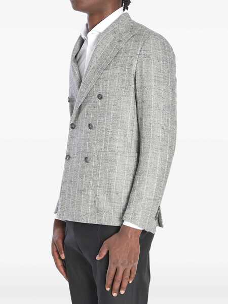 Sacouri Tagliatore Montecarlo Double-Breasted Jacket GREY Barbati (BM 19234664) 2