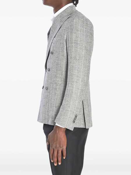Sacouri Tagliatore Montecarlo Double-Breasted Jacket GREY Barbati (BM 19234664) 3