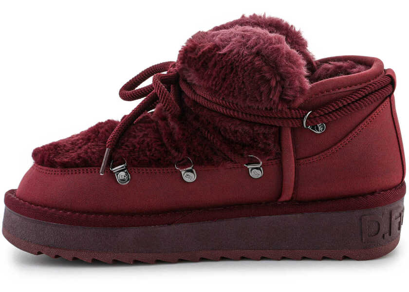 Cizme de iarna D.Franklin Nordic TRK Fur Low Burgundy Burgundy Femei (BM 19234691) 4