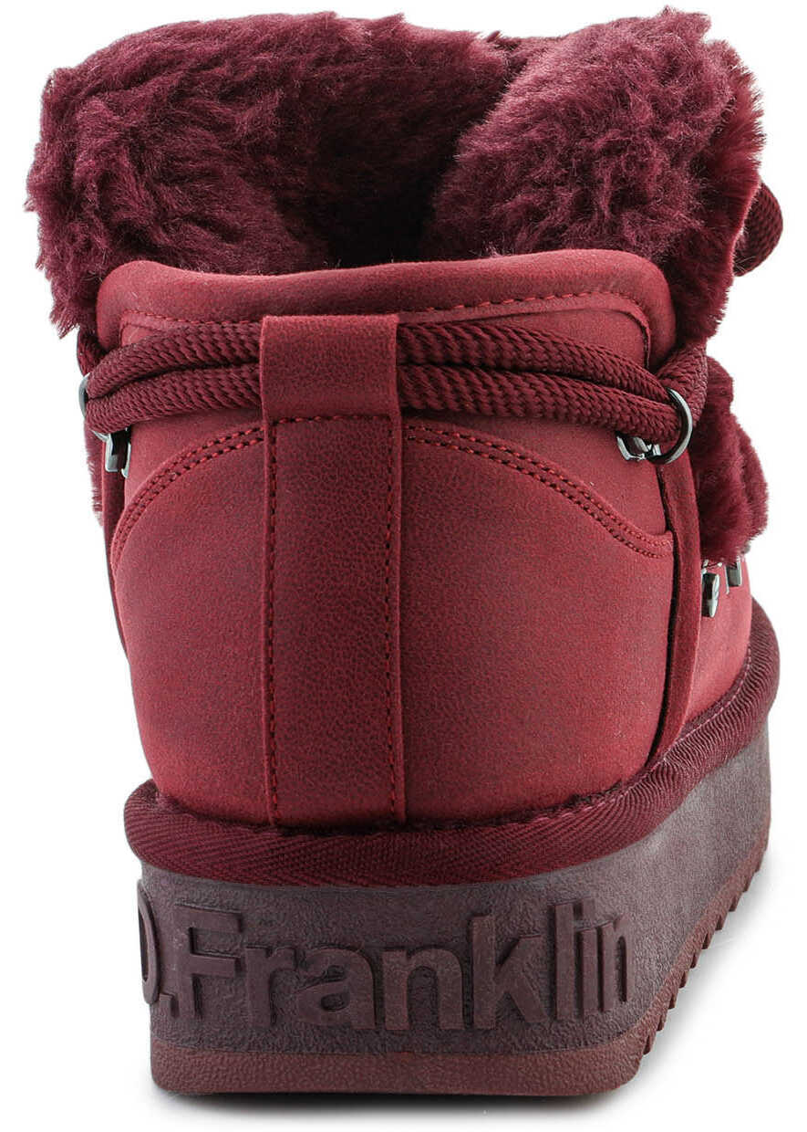 Cizme de iarna D.Franklin Nordic TRK Fur Low Burgundy Burgundy Femei (BM 19234691) 5