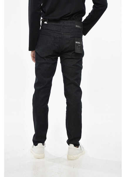 Blugi drepti Hugo Boss Stretch Denim Tapered Fit Jeans 16Cm Black Barbati (BM 19234700) 2