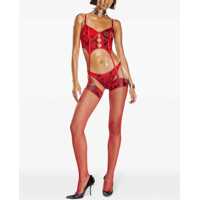 Maiouri & body-uri Dama - Maiouri & body-uri Diesel Fenty X Diesel Mesh Fishnet Bustier With Suspenders Black Femei (BM 19234703) - B-mall.ro