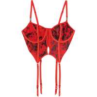 Maiouri & body-uri Fenty X Diesel Mesh Fishnet Bustier With Suspenders Femei