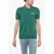 Diesel Hopsack Cotton Blend Smith Polo Shirt Green