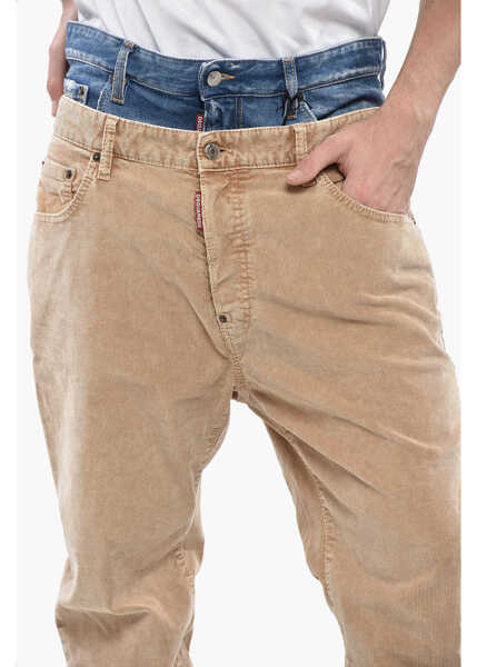 Blugi drepti DSQUARED2 Double Fabric 642 Twin Pack Jeans Blue Barbati (BM 19234709) 3