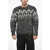 Woolrich Two-Tone Wool Blend Crew-Neck Sweater Black & White