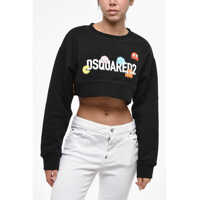 Bluze de trening Pac-Man Cropped Cool Fit Crew-Neck Sweatshirt Femei