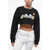 DSQUARED2 Pac-Man Cropped Cool Fit Crew-Neck Sweatshirt Black