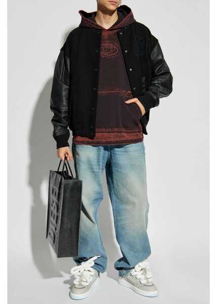 Bluze de trening Diesel Red Tag Cotton Blend Hoodie With Embossed Logo Red Barbati (BM 19234724) 2