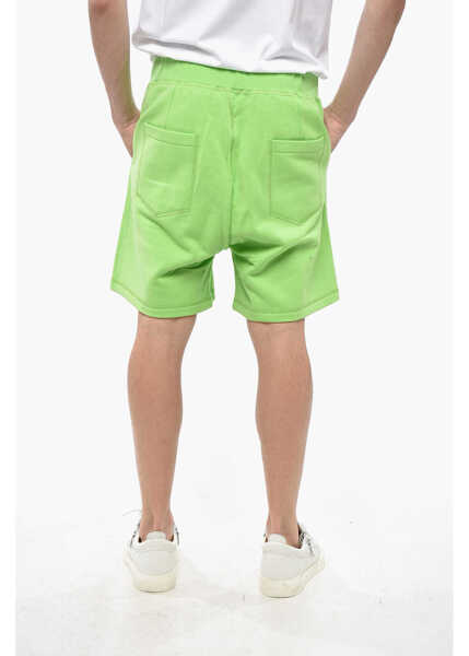 Pantaloni scurti DSQUARED2 Icon Solid Color Relax Fit Sweatshorts With Contrasting Logo Green Barbati (BM 19234730) 2