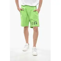 Pantaloni scurti Icon Solid Color Relax Fit Sweatshorts With Contrasting Logo Barbati