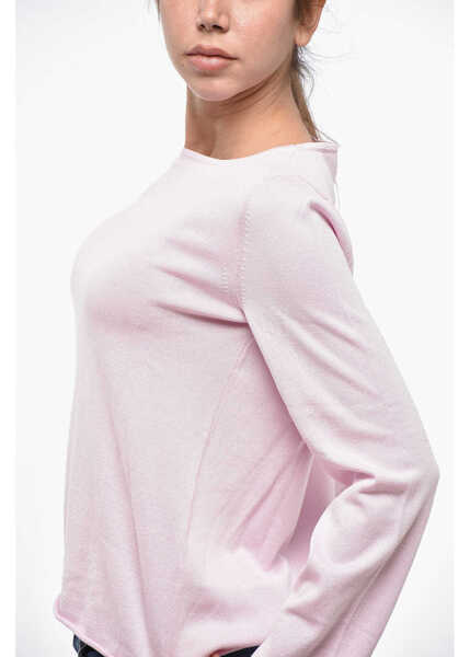 Pulovere A.P.C. Solid Color Crew-Neck Sweater Pink Femei (BM 19234757) 2