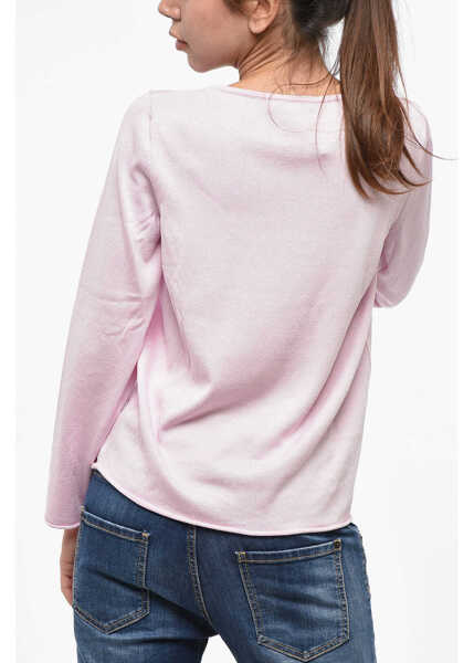 Pulovere A.P.C. Solid Color Crew-Neck Sweater Pink Femei (BM 19234757) 3