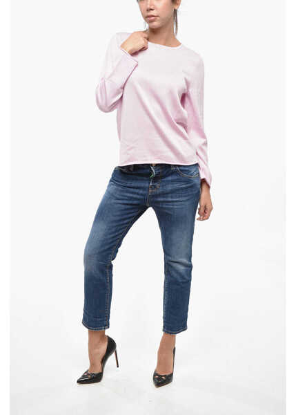 Pulovere A.P.C. Solid Color Crew-Neck Sweater Pink Femei (BM 19234757) 4