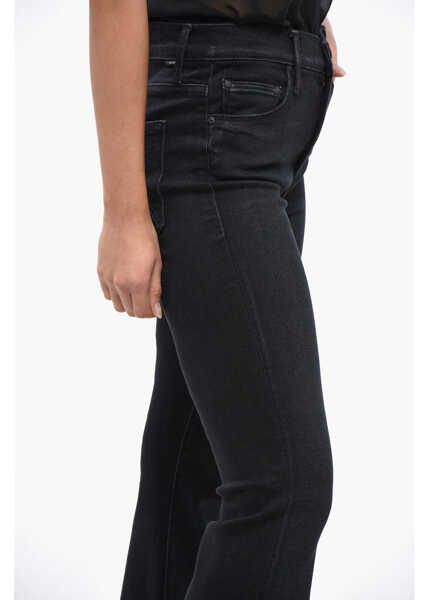 Blugi drepti MOTHER Boot Cut The Weekender Jeans With Ton On Ton Button 25Cm Black Femei (BM 19234760) 2