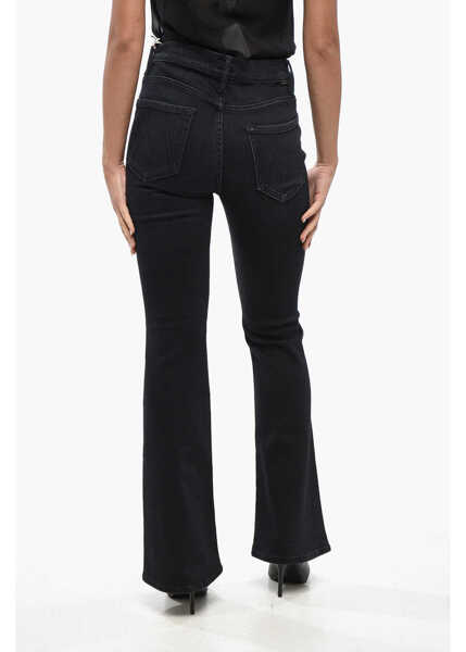 Blugi drepti MOTHER Boot Cut The Weekender Jeans With Ton On Ton Button 25Cm Black Femei (BM 19234760) 3