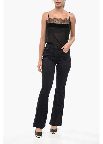 Blugi drepti MOTHER Boot Cut The Weekender Jeans With Ton On Ton Button 25Cm Black Femei (BM 19234760) 4