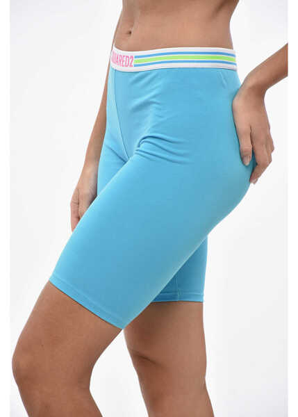 Pantaloni scurti DSQUARED2 Cycling Underwear Shorts With Drawstring Waist Blue Femei (BM 19234784) 2