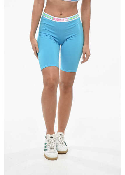 Pantaloni scurti DSQUARED2 Cycling Underwear Shorts With Drawstring Waist Blue Femei (BM 19234784) 1