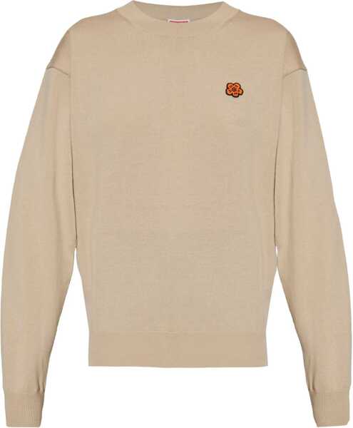 Pulovere Kenzo Solid Color Wool Crew-Neck Sweater Beige Femei (BM 19234787) 1