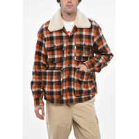 Jachete Checked Americana Overshirt With Faux Fur Inner Barbati