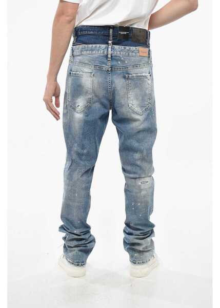 Blugi slim fit DSQUARED2 Skinny Fit Twin Pack Jeans 21Cm Blue Barbati (BM 19234892) 2