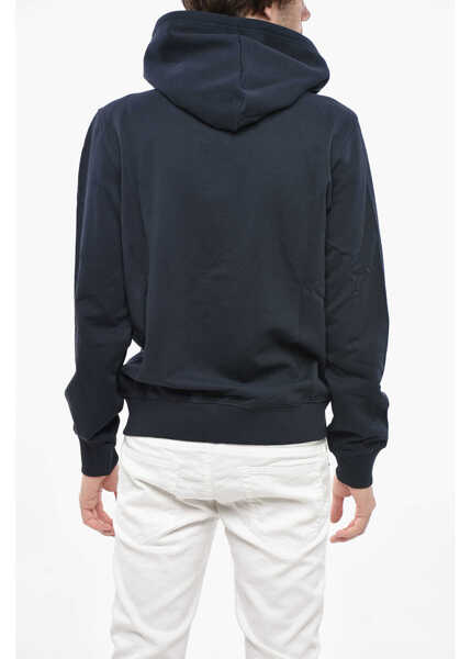 Bluze de trening Diesel Brushed Cotton Full Zip Hoodie Blue Barbati (BM 19234895) 2