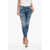 DSQUARED2 Olop Distressed Cool Girl Fit Denims 16Cm Blue