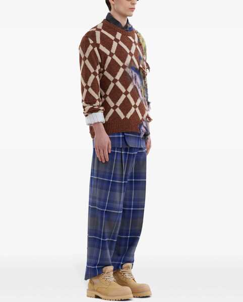 Pulovere Marni Vintage Effect Patterned Crew-Neck Sweater Multicolor Barbati (BM 19234916) 2