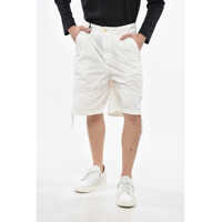 Pantaloni scurti Solid Color Nylon Cargo Shorts With Belt Loops Barbati