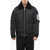 DSQUARED2 Padded Cyprus Bomber With Fur Neck Black