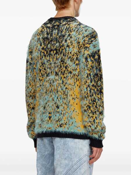 Pulovere casual Diesel Red Tag Crew Neck Eyelash Wool Blend Pullover Multicolor Barbati (BM 19234934) 4