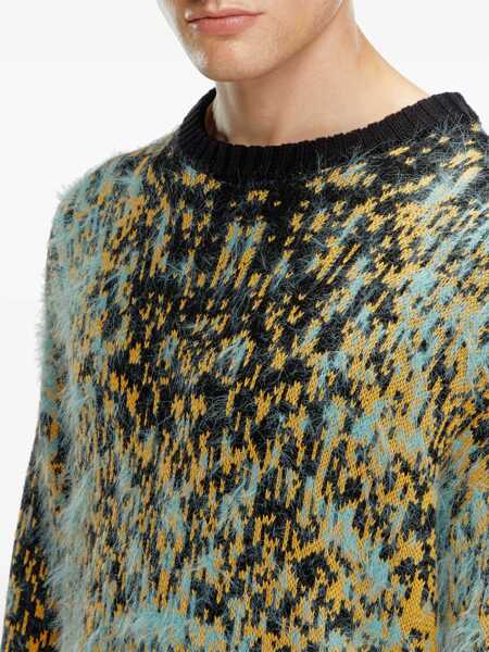 Pulovere casual Diesel Red Tag Crew Neck Eyelash Wool Blend Pullover Multicolor Barbati (BM 19234934) 5