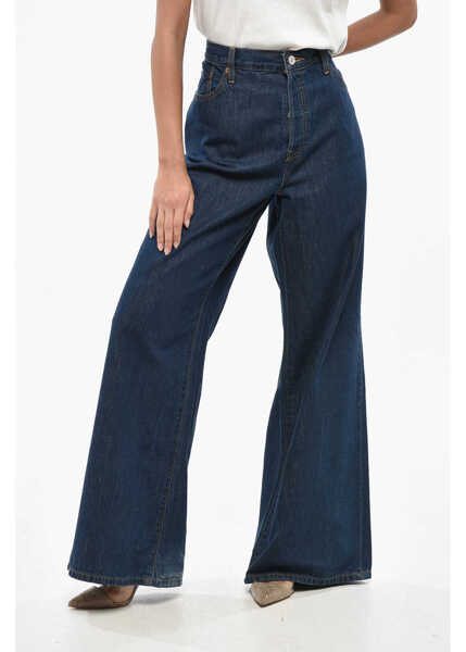 Blugi drepti RE/DONE High Waist Wide Leg Fortuna Jeans 32Cm Blue Femei (BM 19234964) 1