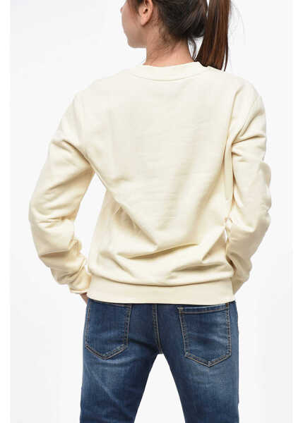 Bluze de trening A.P.C. Cotton Crew-Neck Sweatshirt With Velvet Logo Beige Femei (BM 19234967) 3