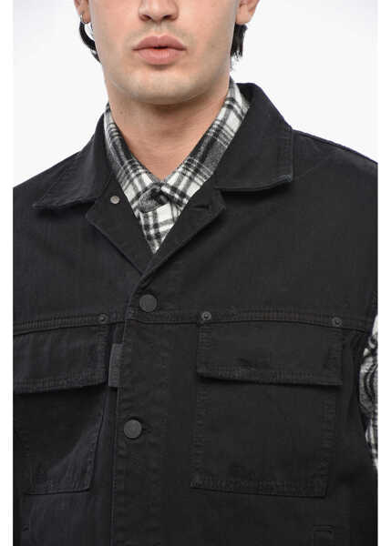 Geci de blugi DSQUARED2 Sleeveless Denim Utility Jacket Black Barbati (BM 19234970) 3