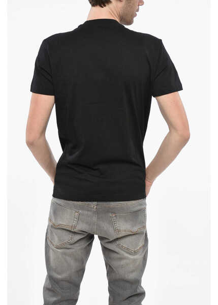Tricouri Diesel Cotton Diegor T-Shirt With Embossed Print Black Barbati (BM 19238039) 2
