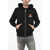 Diesel Full Zip Hoodie With Printed Logo Black