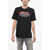 Diesel Crew Neck Ddd T-Shirt With Embossed Print Black