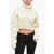 DSQUARED2 High-Neck Cropped-Fit Knit White