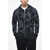 BERLUTI Patterned Stretch Wool Sweatshirt With Zip Closure Midnight Blue