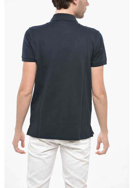 Tricouri Polo Diesel Half Zip And Button Harry Polo Shirt Blue Barbati (BM 19238087) 2