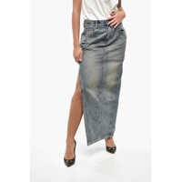 Fuste casual Denim Devon Pencil Skirt With Maxi Side Split Femei