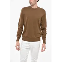 Pulovere Crew Neck Cotton Sweater With Embossed Logo Barbati