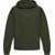 DSQUARED2 Solid Color Nyc Fit Hoodie With Embossed Logo Green