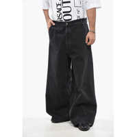Blugi drepti Wide Leg Jeans With Logoed Button 22Cm Barbati